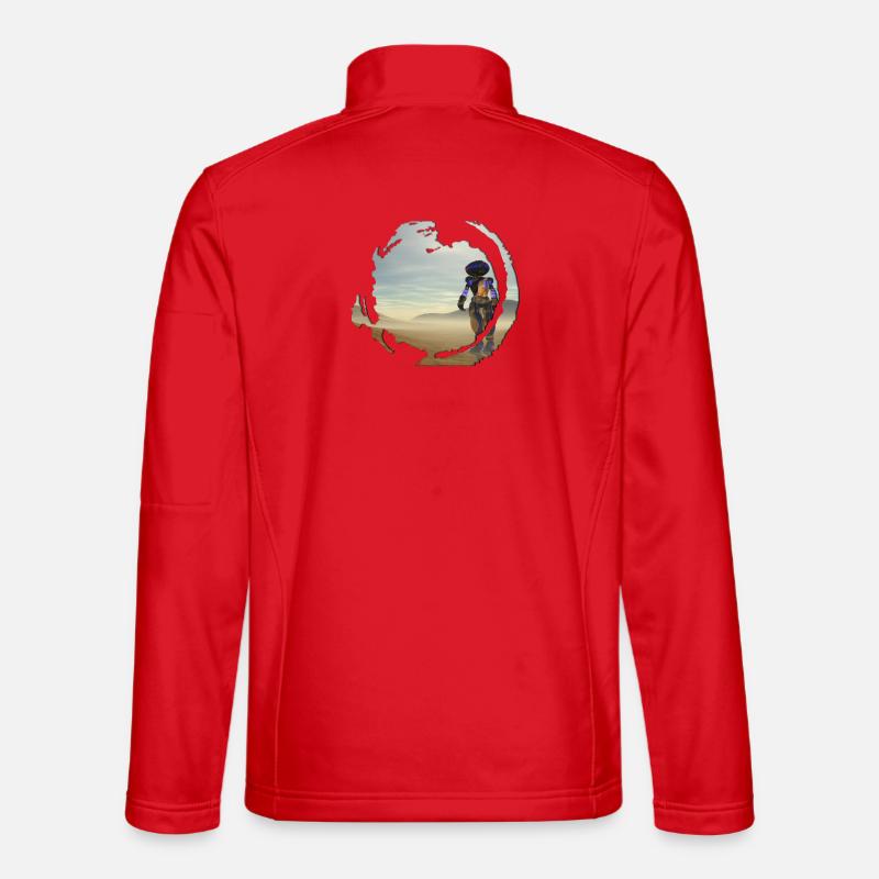 robot dessert - Unisex Softshell Jacket - red