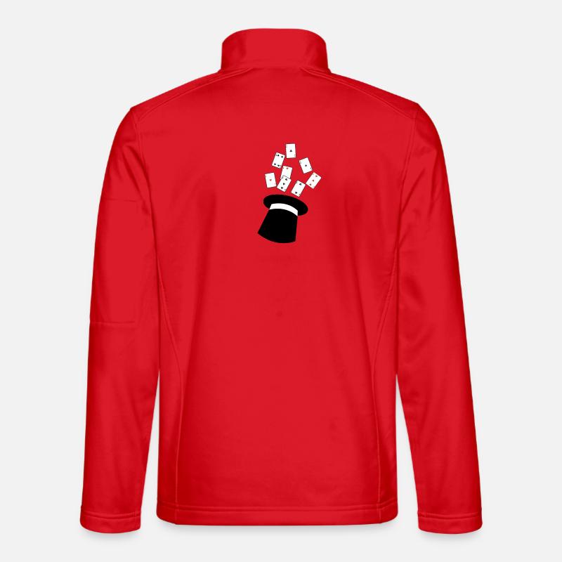 Magician magic show magic hat - Unisex Softshell Jacket - red