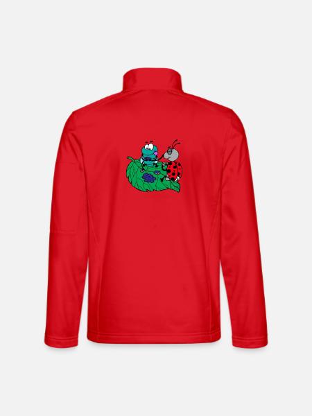 lustige Tiere Pflanzen Obst Gemüse Kindermotive - Unisex Softshelljacke - Rot