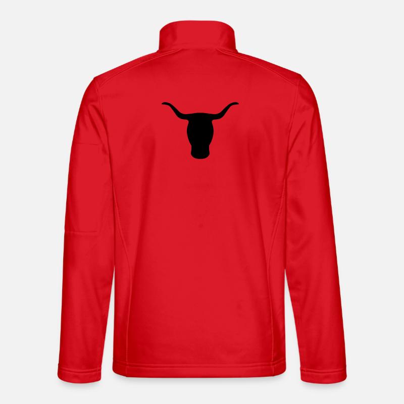 Bull's Head - Unisex Softshell Jacket - red