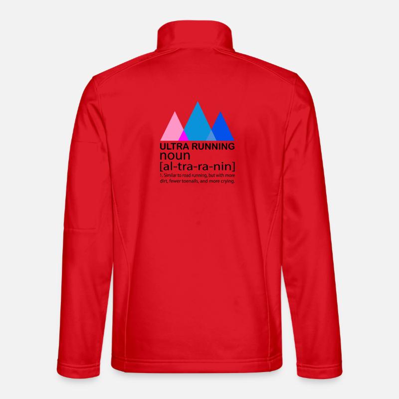 Ultra Running Running Shirt & Gift - Unisex Softshell Jacket - red