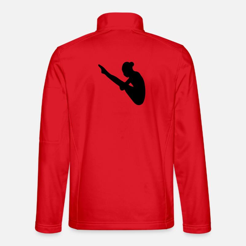 Saut de tour - Veste en tissu softshell Unisexe - rouge