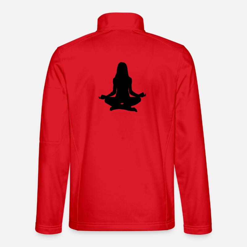 meditate - Unisex Softshell Jacket - red