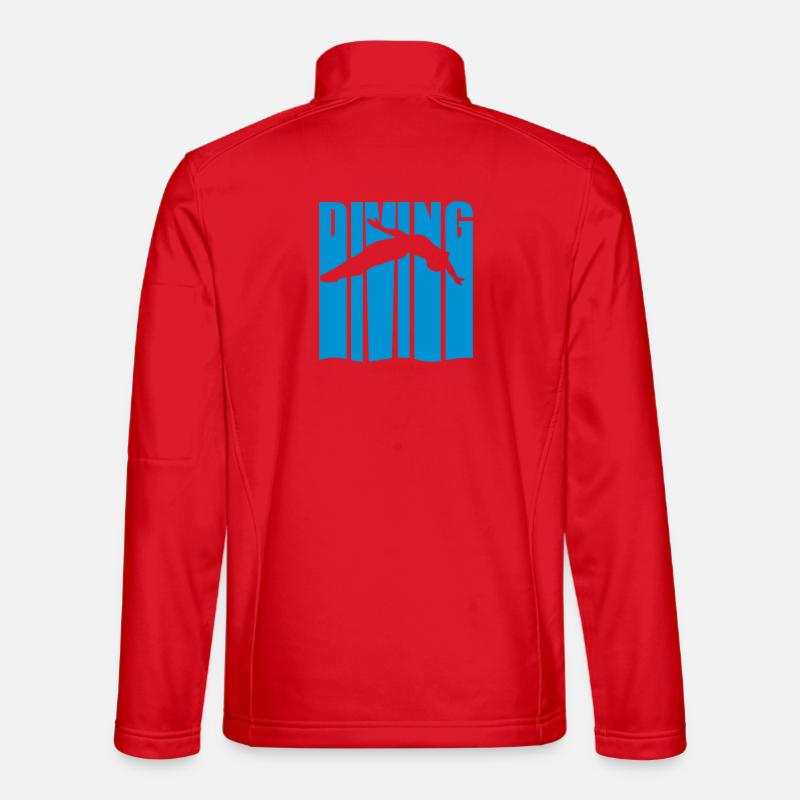 Turmspringen - Unisex Softshelljacke - Rot