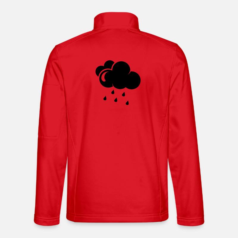 Cloud with rain drops Unisex Softshell Jacket