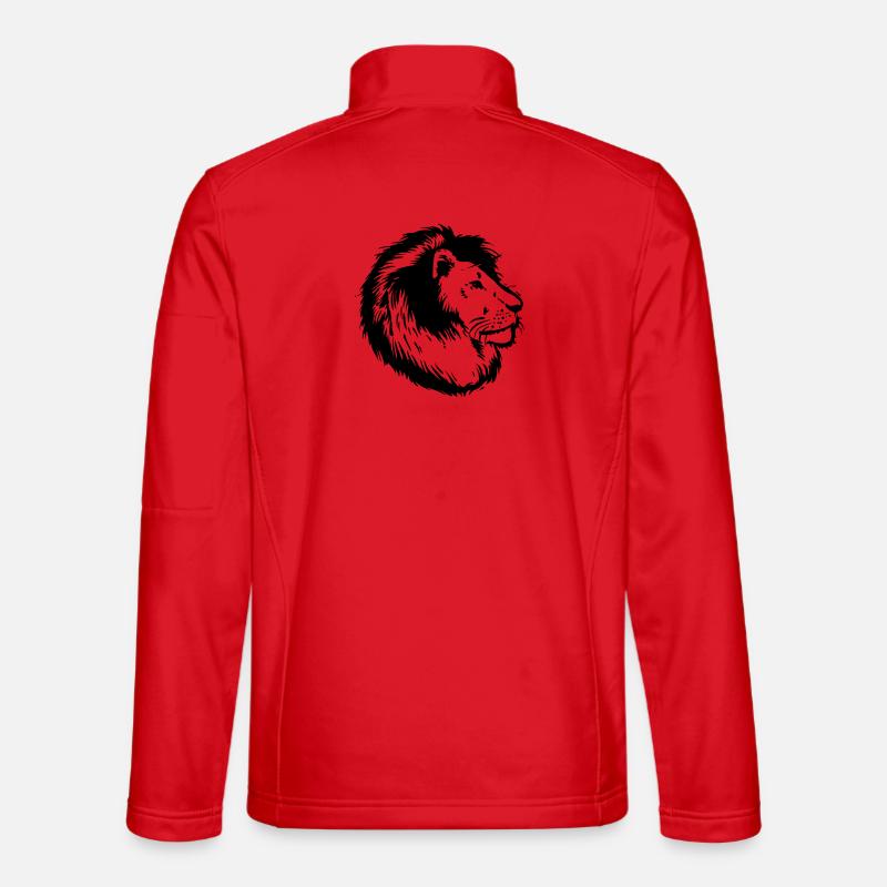 lion - Unisex Softshell Jacket - red