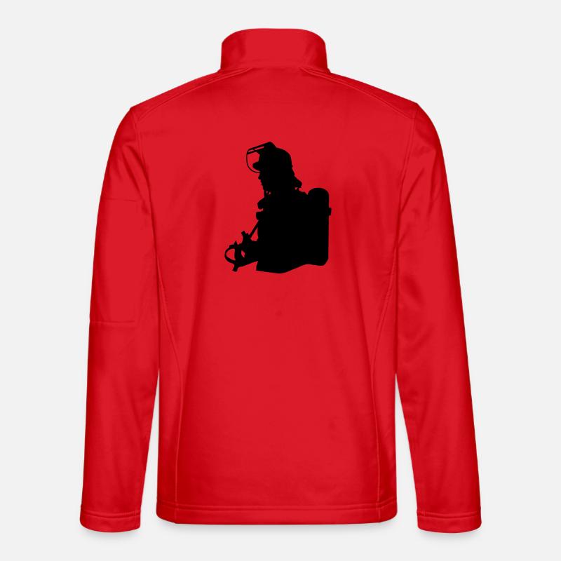 Feuerwehrmann - Unisex Softshelljacke - Rot