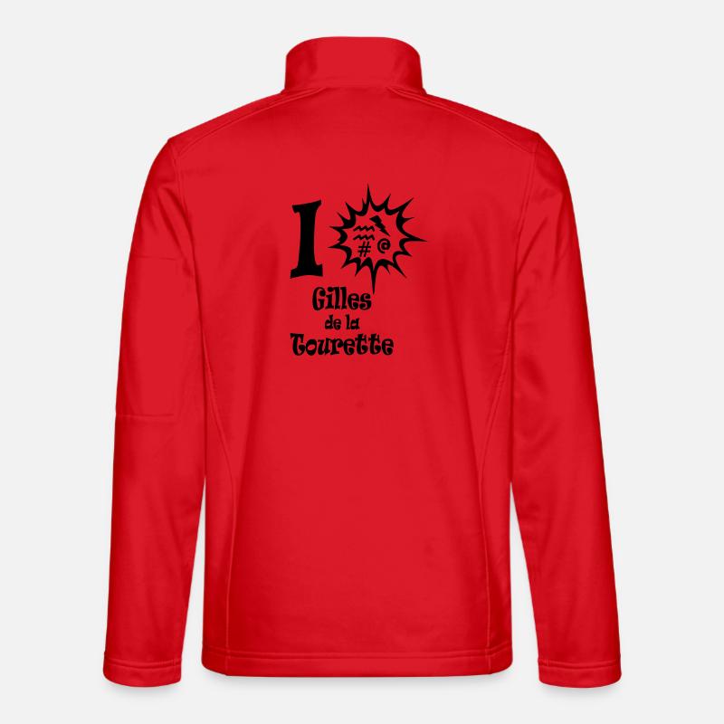 Tourette - Unisex Softshell Jacket - red