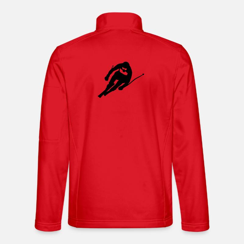 ski_6 - Unisex Softshell Jacket - red