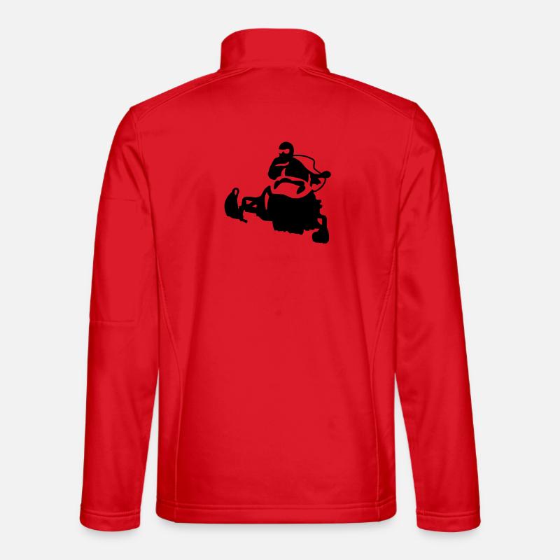 snowmobile_1 - Unisex Softshell Jacket - red