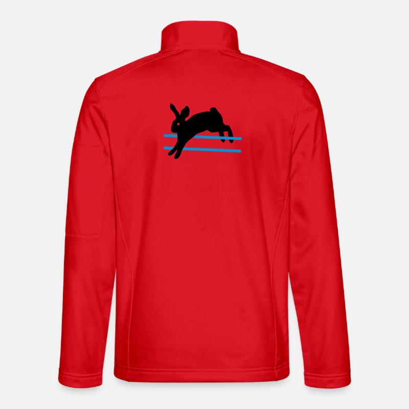 rabbit_agility_2clr - Unisex Softshell Jacket - red