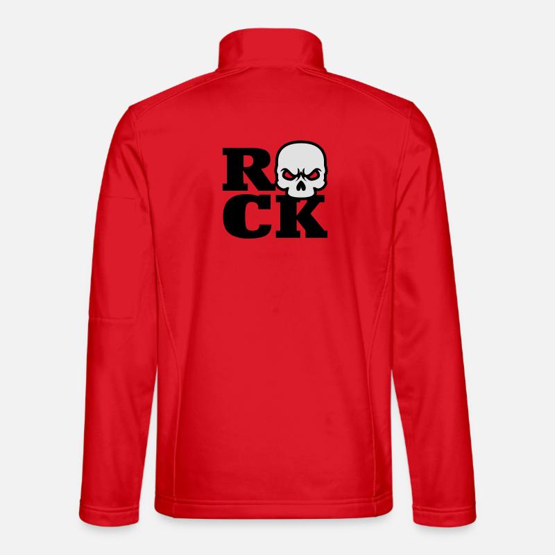 Rock Totenkopf - Unisex Softshelljacke - Rot