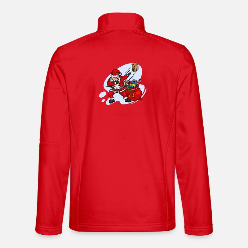Doux Dab Dabbing Père Noël Noël - Veste en tissu softshell Unisexe - rouge