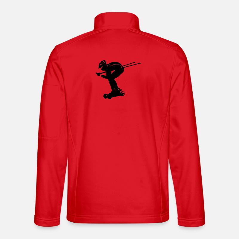 nordic cross skating - Unisex Softshell Jacket - red