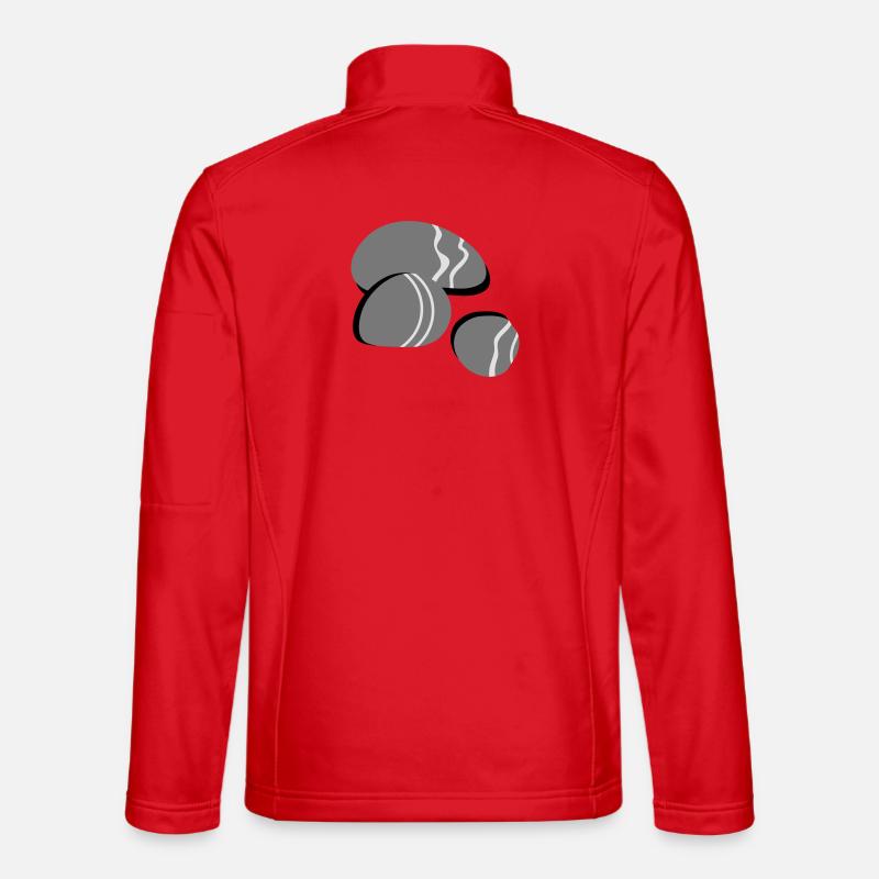 Three pebbles - Unisex Softshell Jacket - red