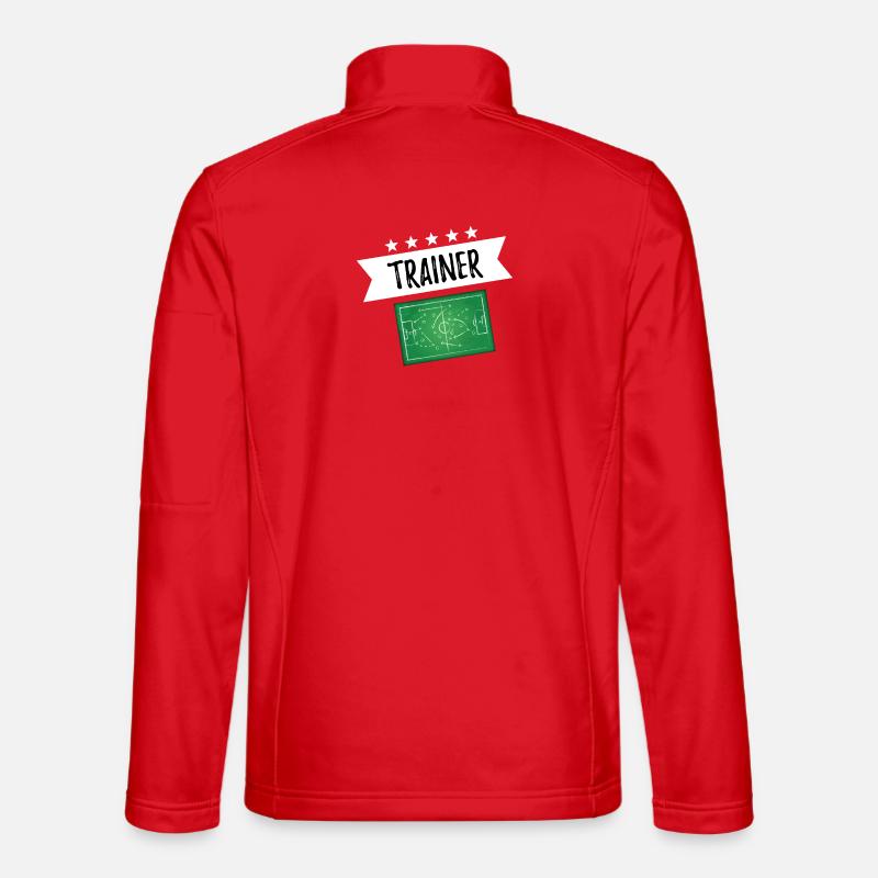 Trainer Taktiktafel - Unisex Softshelljacke - Rot