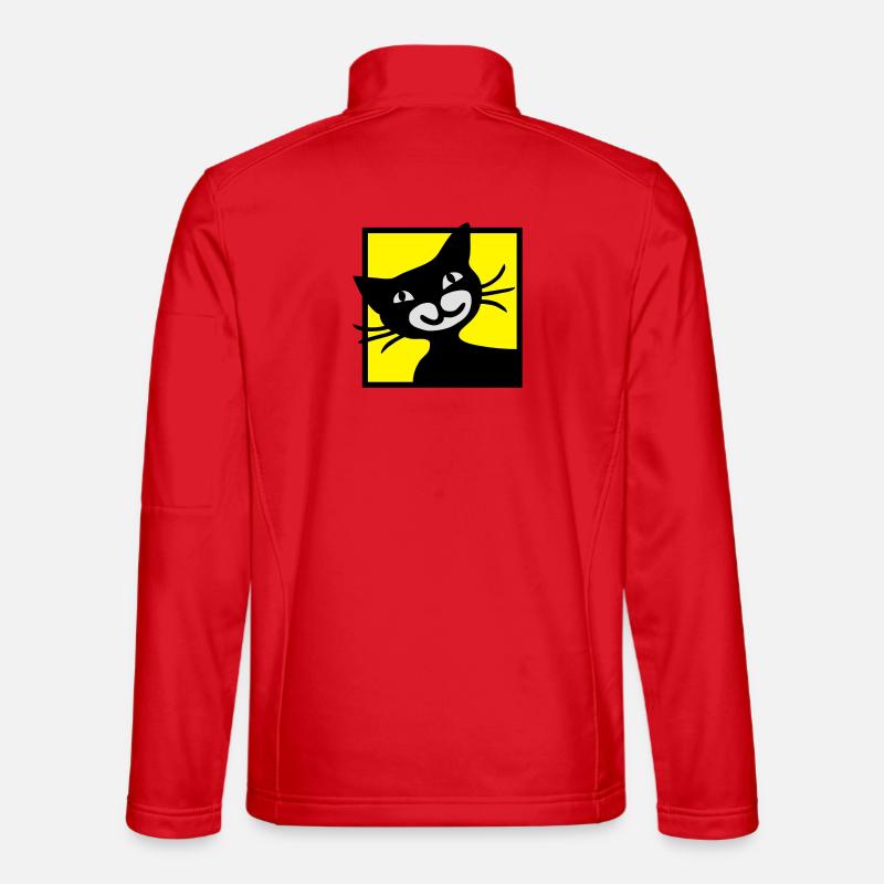 Katze - Unisex Softshelljacke - Rot