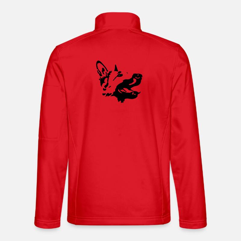 chien de berger Veste en tissu softshell Unisexe