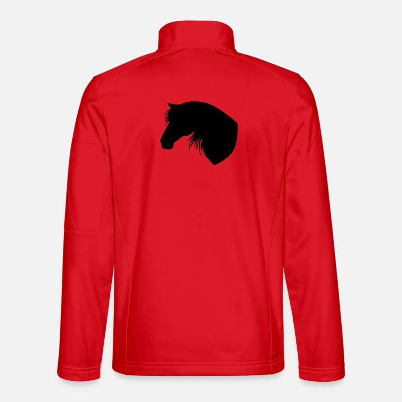 Horse - Unisex Softshell Jacket - red