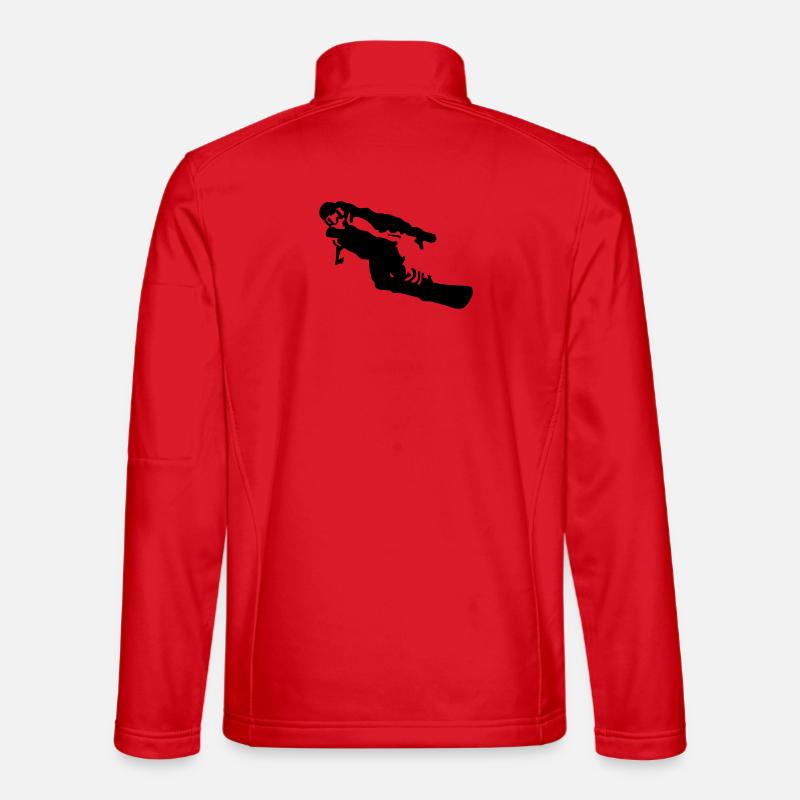 snowboarder - Unisex Softshell Jacket - red