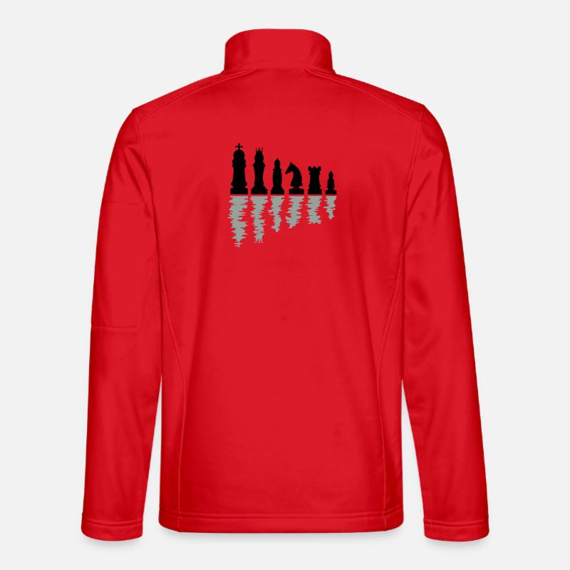 schach schachfiguren - Unisex Softshelljacke - Rot