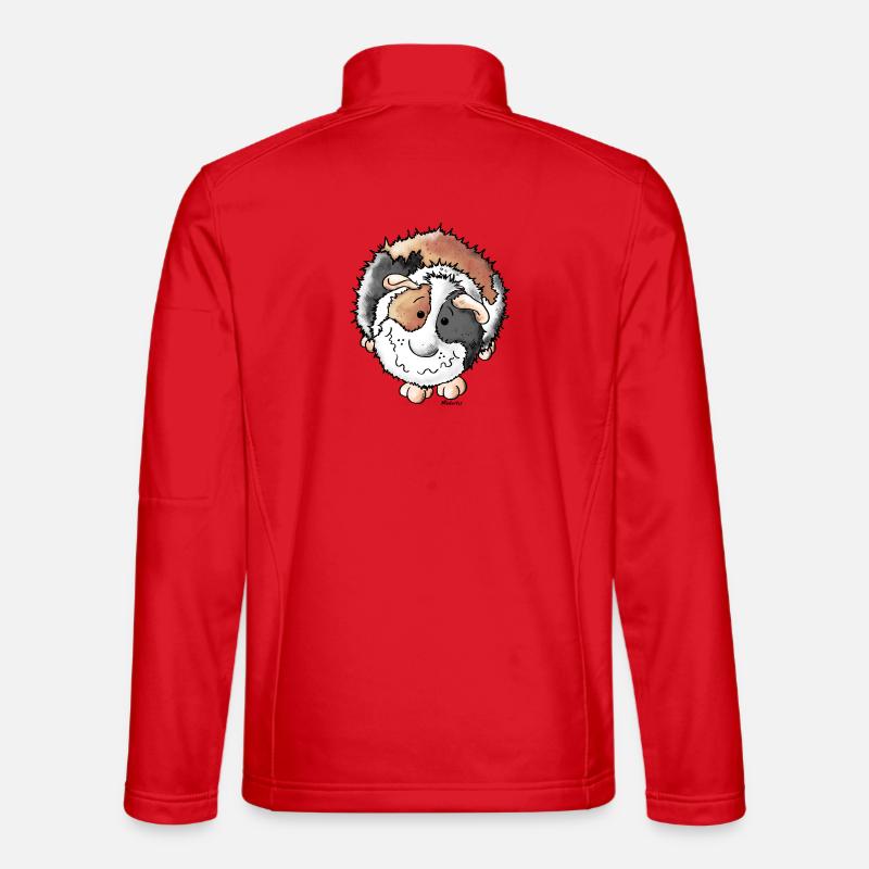 Drolliges Meerschwein - Unisex Softshelljacke - Rot