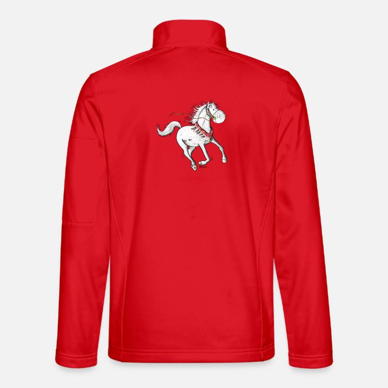 Cheval Arabe Mignon - Chevaux Veste en tissu softshell Unisexe