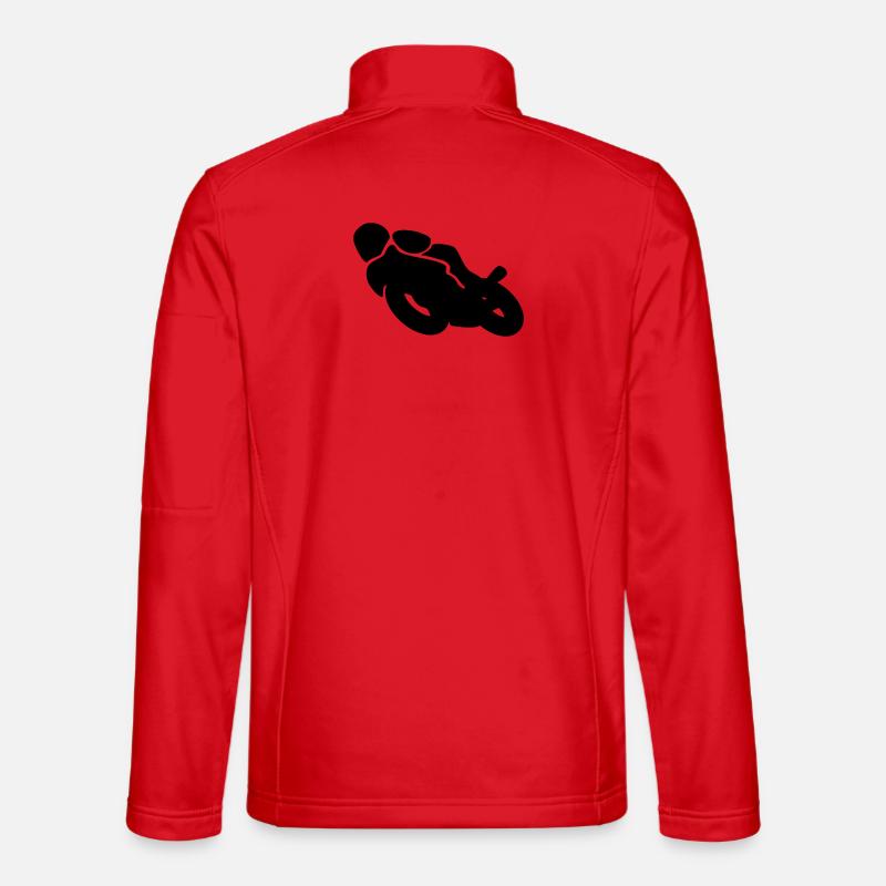 motorcycle - Unisex Softshell Jacket - red
