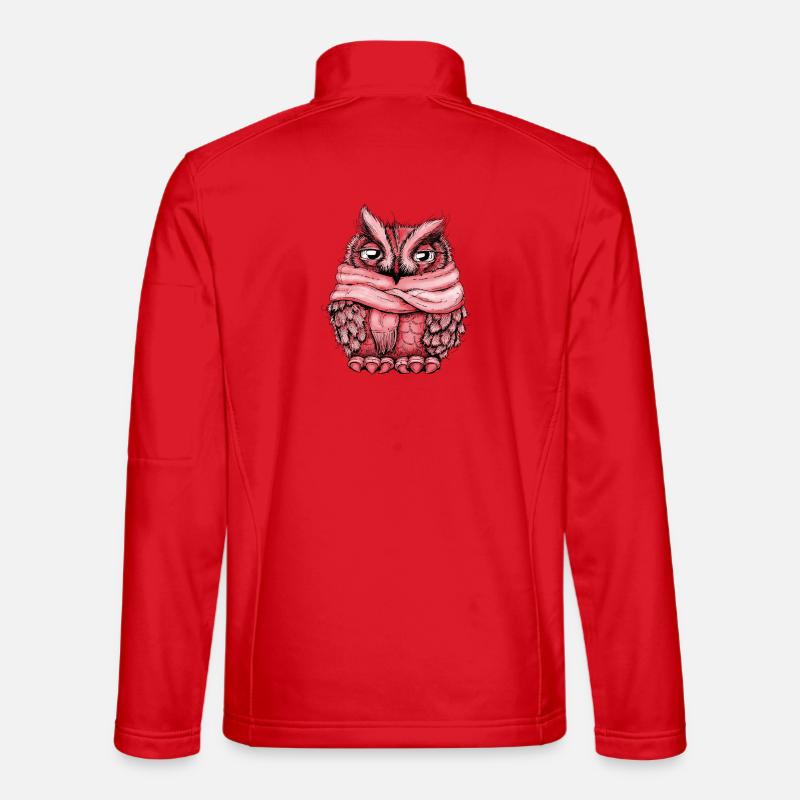 Frierende Eule Unisex Softshelljacke