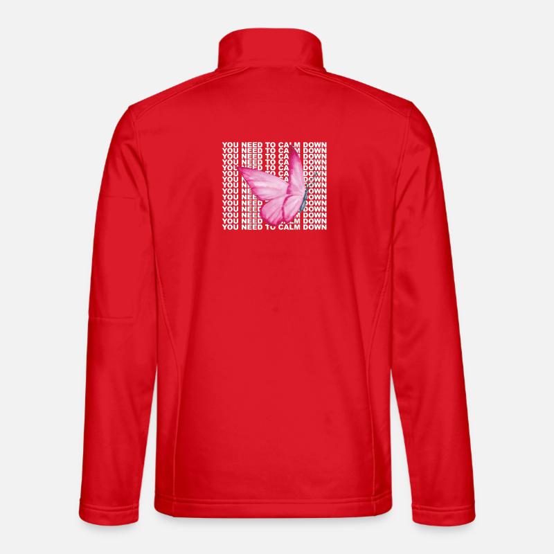 Du musst dich beruhigen - Unisex Softshelljacke - Rot