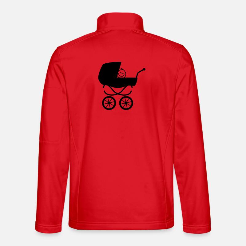 carriage - Unisex Softshell Jacket - red