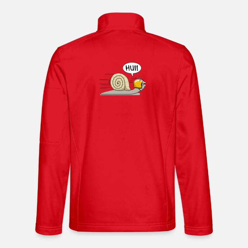 Rennschnecke - das Original - Unisex Softshelljacke - Rot