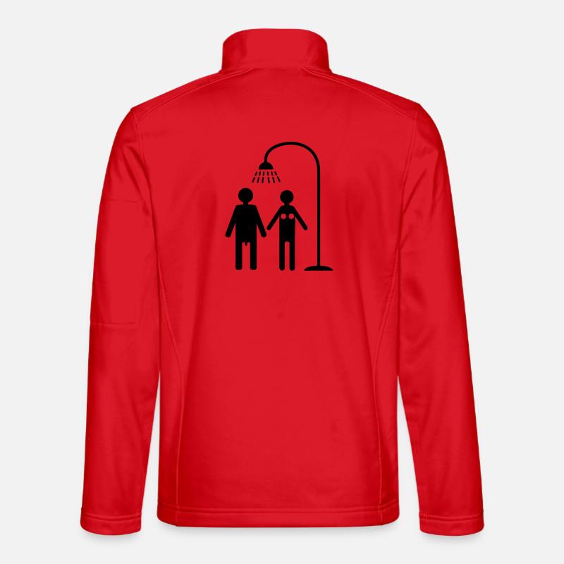 douche Veste en tissu softshell Unisexe