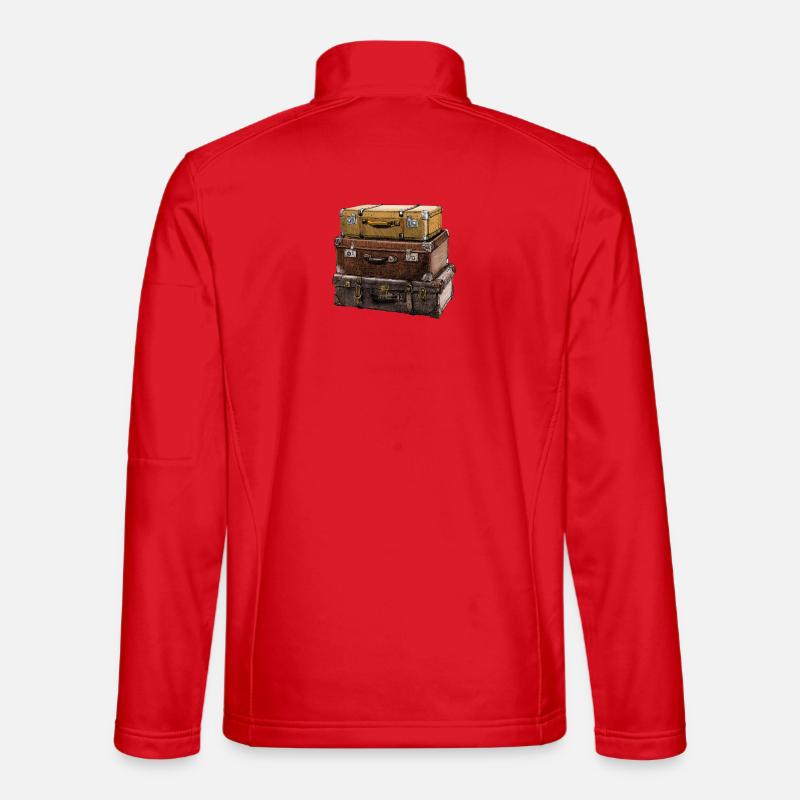 suitcase - Unisex Softshell Jacket - red