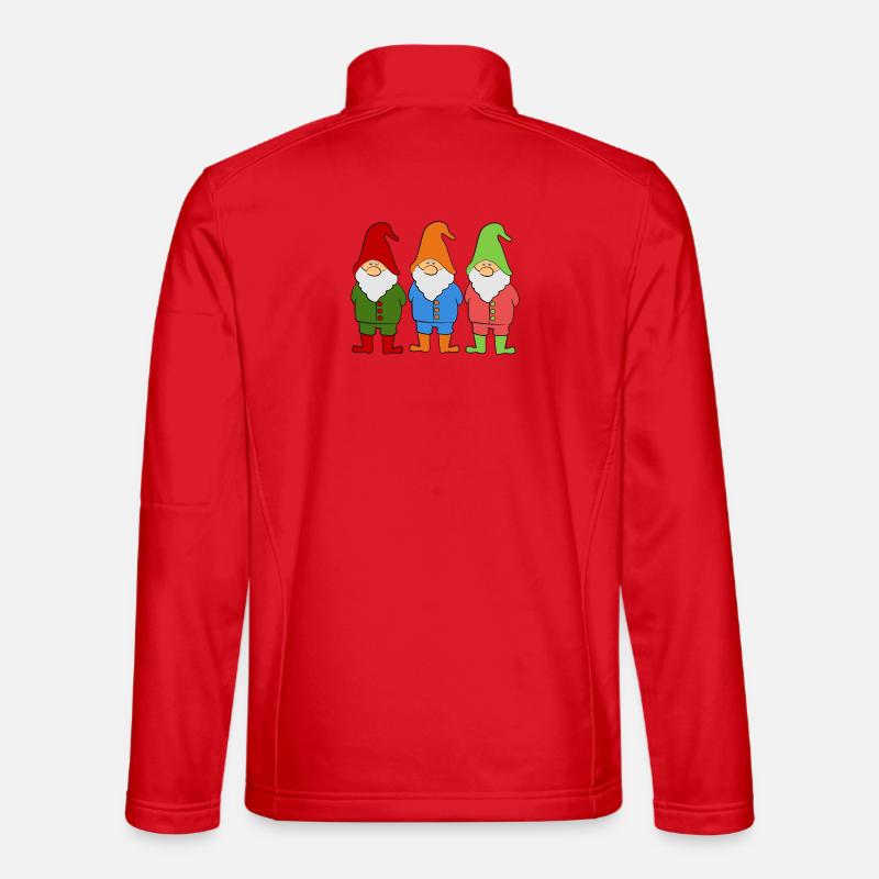Wichtel Zwerge - Unisex Softshelljacke - Rot