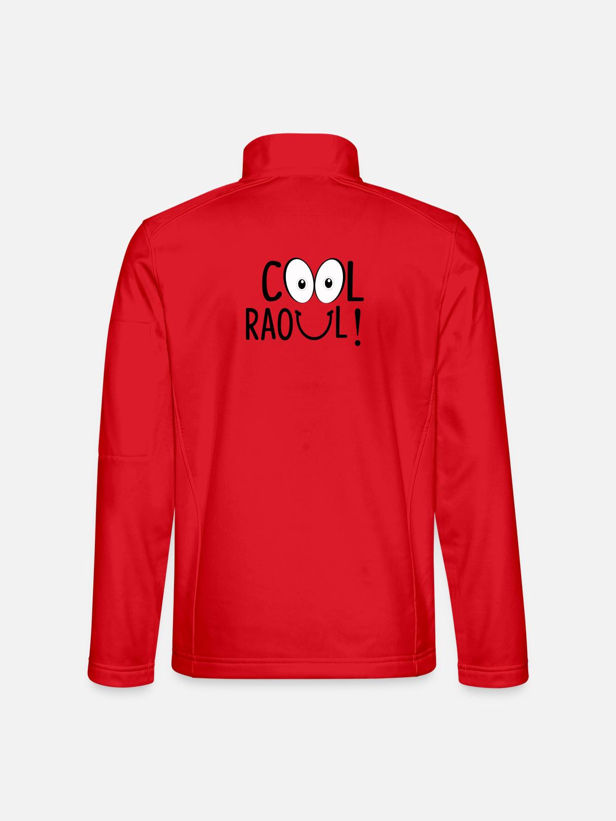 COOLER RAOUL! - Unisex Softshelljacke - Rot - Hinten