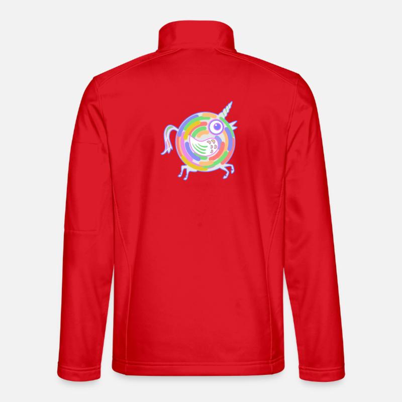 Pferd mit Flügeln - Unisex Softshelljacke - Rot