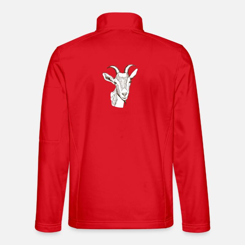 Ziege - Unisex Softshelljacke - Rot