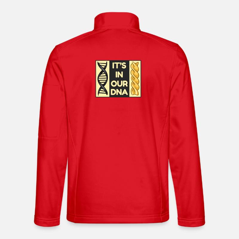 Spaghetti Nudeln Pasta DNA Sprüche Statement Essen Unisex Softshelljacke