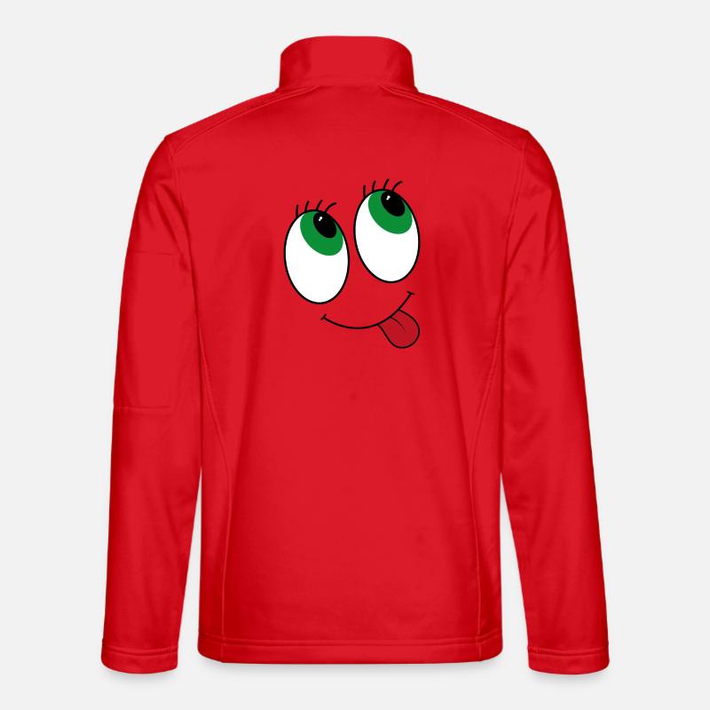 Augen im Comicstyle Unisex Softshelljacke