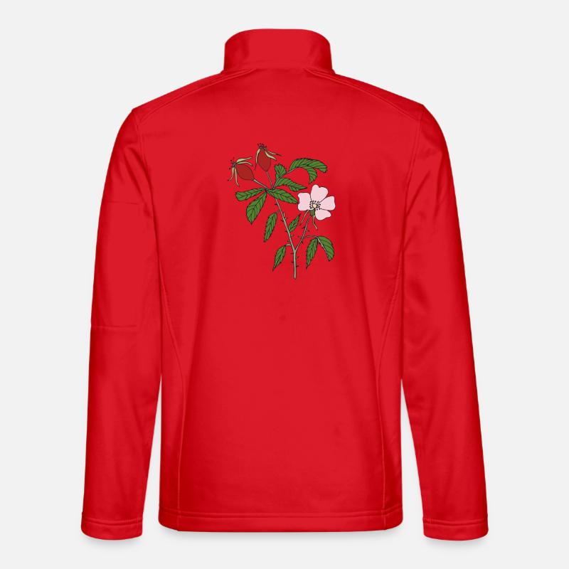 rose hip - Unisex Softshell Jacket - red