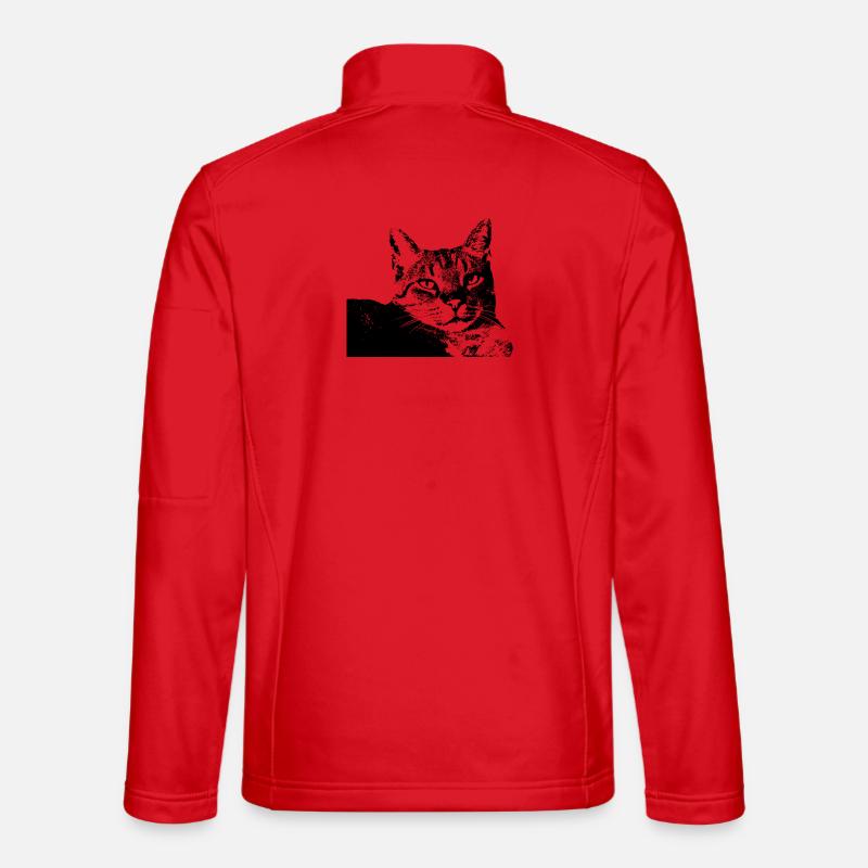 Cat Kitten Cat Shirt Gift - Unisex Softshell Jacket - red