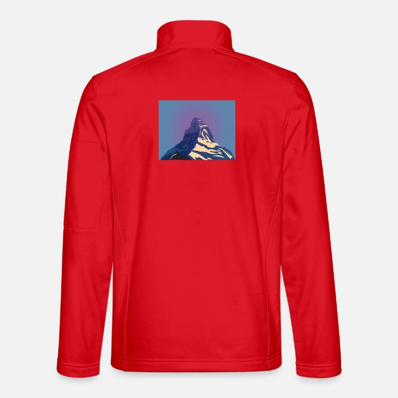 Matterhorn Swiss Mountain - Unisex Softshelljacke - Rot
