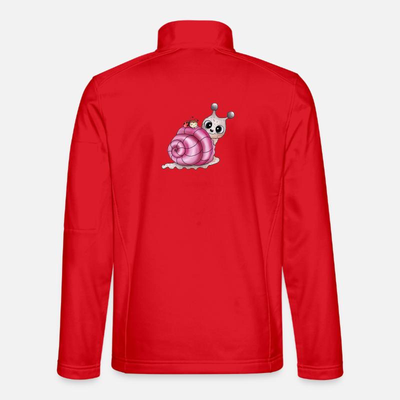 schneckenhaus pink - Unisex Softshelljacke - Rot