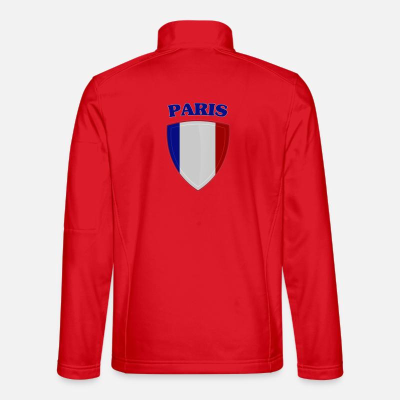 Paris (Paris) - Veste en tissu softshell Unisexe - rouge