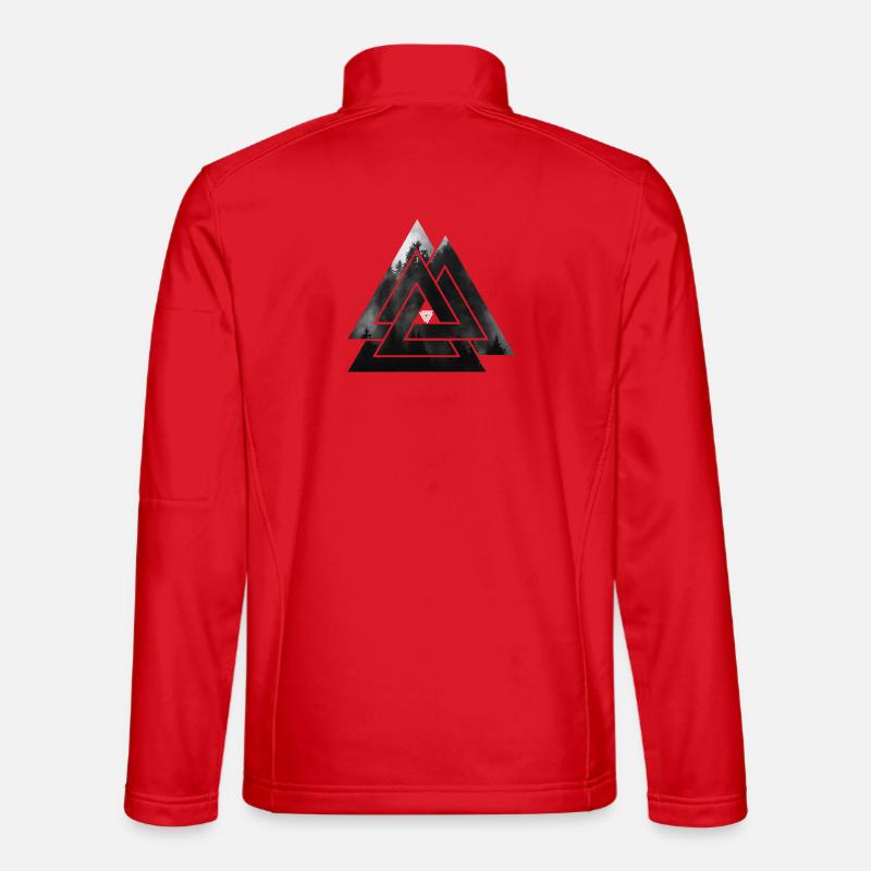Valknut Wikinger Symbol Unisex Softshelljacke