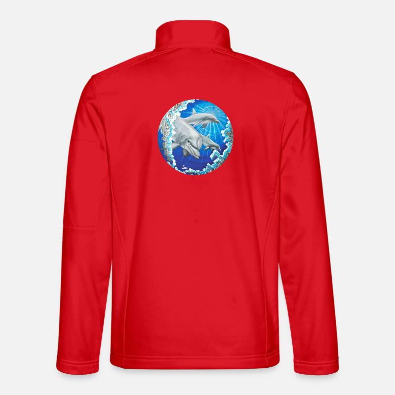 Curious dolphins - Sonja Ariel von Staden Unisex Softshell Jacket