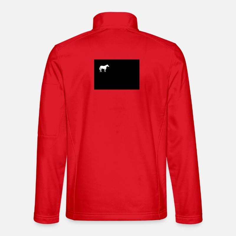Pferd - Unisex Softshelljacke - Rot