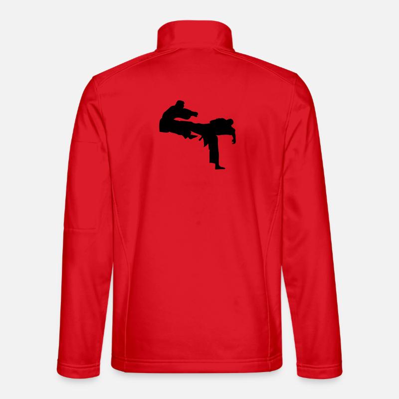 Kick geri kick karate - Unisex Softshell Jacket - red