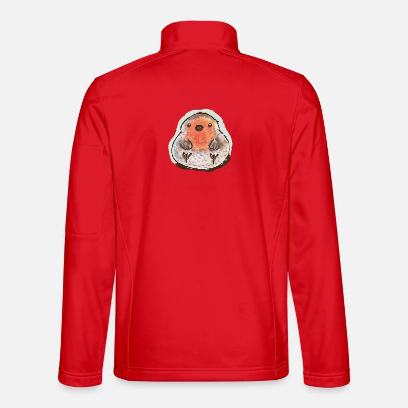 Bubble Robin - Unisex Softshell Jacket - red